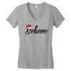 believe Women's V-Neck T-Shirt