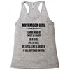 Super November Girl Racerback Tank