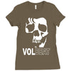 volbeat danish rock band cool skull Ladies Fitted T-Shirt