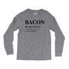 Bacon Noun Long Sleeve Shirts