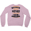 Super Cool Mother Of A Freaking Awesome Son Crewneck Sweatshirt