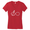 infinity knot anchor rope Women's V-Neck T-Shirt