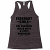 February Girls Are Sunshine Mixed With A Little Hurricane Racerback Tank
