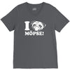 i love m&ouml;pse funny V-Neck Tee