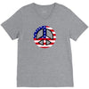 flag us flag peace independence day V-Neck Tee