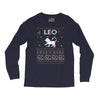 leo christmas ugly sweater Long Sleeve Shirts