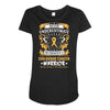 Never Underestimate The Strength Of A Childhood Cancer Warrior Maternity Scoop Neck T-shirt