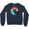 zentao symbol as evolution of the tao (yin yang) Crewneck Sweatshirt