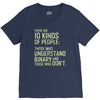 10 kinds of people binary V-Neck Tee