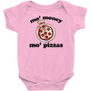 mo money mo pizzas Baby Bodysuit