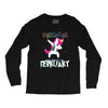 Born Unicorns-Born February Long Sleeve Shirts