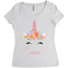 birthday unicorn family series sister Women's Triblend Scoop T-shirt