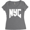nyc new york city Women's Triblend Scoop T-shirt