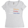mommy daddy harrison baby name Women's Triblend Scoop T-shirt