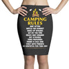 Camping Rules Pencil Skirts