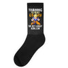 Training To Beat Goku Socks