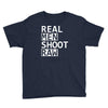 real men shoot raw funny photography Youth Tee
