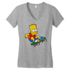 the simpson Women's V-Neck T-Shirt