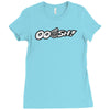 ooosh mens funny turbo car Ladies Fitted T-Shirt