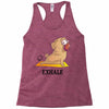 yoga pug exhale Racerback Tank