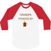 grandpa powered by coffee 3/4 Sleeve Shirt