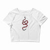 snake red black Crop Top