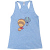 hot bear balloon Racerback Tank