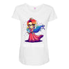 nerd princess Maternity Scoop Neck T-shirt