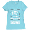 Never Underestimate A Grandpa With An Engineering Degree Ladies Fitted T-Shirt