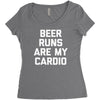beer run cardio Women's Triblend Scoop T-shirt
