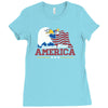 science bless america Ladies Fitted T-Shirt