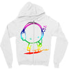colorful music man Zipper Hoodie
