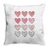 Hearts Throw Pillow