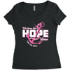 we have this hope breast cancer awareness Women's Triblend Scoop T-shirt