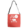 never give up on dreams ladies fitted Adjustable Strap Totes