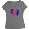 dancing groot Women's Triblend Scoop T-shirt