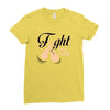 Fight For a Cure Uterine Cancer Awareness Ladies Fitted T-Shirt