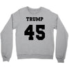 Trump 45 jersey number Crewneck Sweatshirt