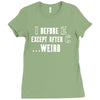 i before e except after c Ladies Fitted T-Shirt