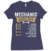 Mechanic Hourly Rate Ladies Fitted T-Shirt