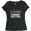 commassavenavy Women's Triblend Scoop T-shirt