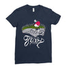 don't step on the grass Ladies Fitted T-Shirt