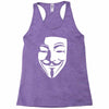 v per vendetta face film horror cinema&amp;tv Racerback Tank