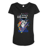 who loves golden retriever. Maternity Scoop Neck T-shirt