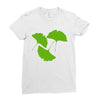 ginkgo leaves Ladies Fitted T-Shirt