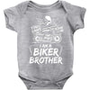 You Cant Scare Me I am Biker Brother Baby Onesie