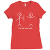 cute stick figures Ladies Fitted T-Shirt