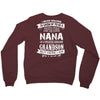 Super Cool Nana Of A Freaking Awesome Grandson Crewneck Sweatshirt