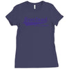scotland born and raised retro white &amp; navy international country Ladies Fitted T-Shirt