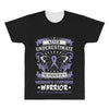 Never Underestimate The Strength Of A Hodgkins Cancer Warrior All Over Men's T-shirt